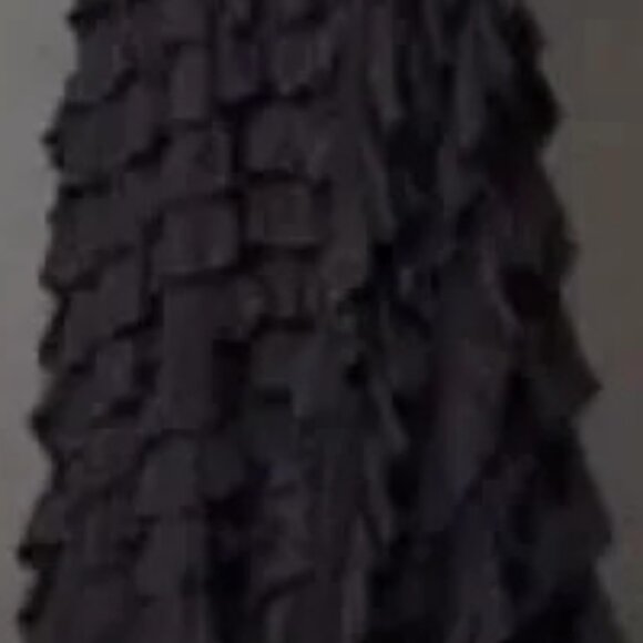 RARE+STUNNING Free People Black Tiered Ruffled Lydia Maxi Skirt, MSRP $349, SP - Picture 5 of 5